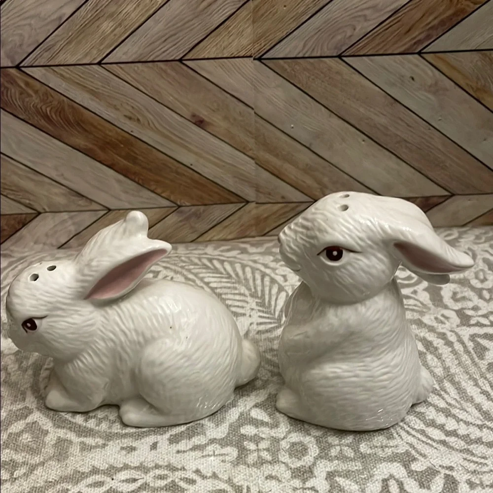 Pier 1 Imports Bunny‎ Rabbit Salt and Pepper Shakers